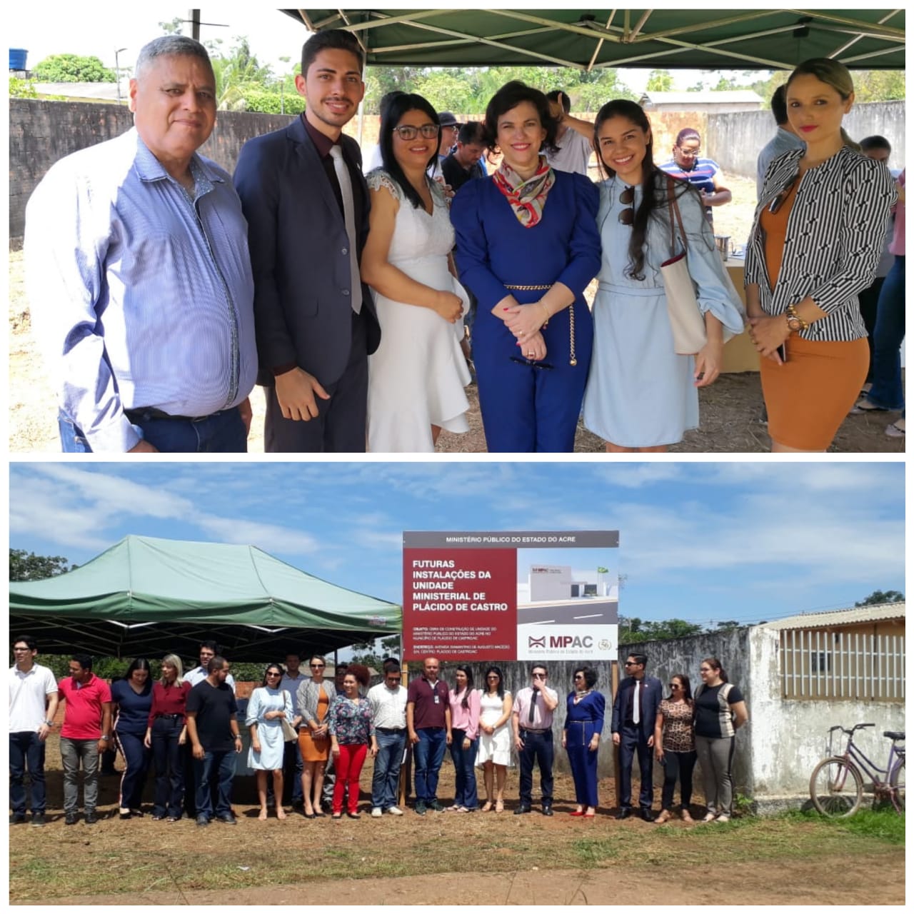 CÂMARA PARTICIPA DE LANÇAMENTO DAS OBRAS DA NOVA UNIDADE MINISTERIAL DE PLÁCIDO DE CASTRO