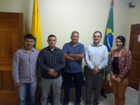 Presidente da Câmara realiza visita com equipe da PjTecsystem á Promotoria de Justiça de Plácido de Castro